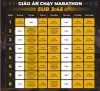 Bài tập chạy Marathon sub 3:45 - Giáo án Marathon sub 3:45